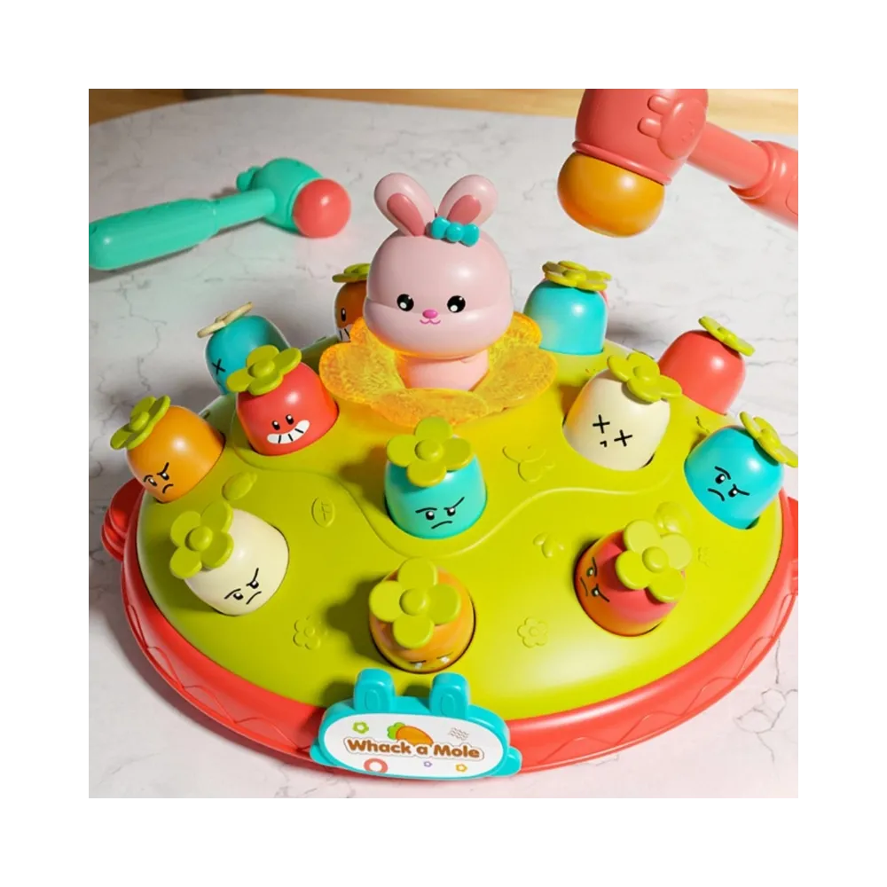 WOOPIE BABY Interaktywna Gra Zręcznościowa Wbij Marchewke Edukacyjna Uderz Młotkiem w Kreta