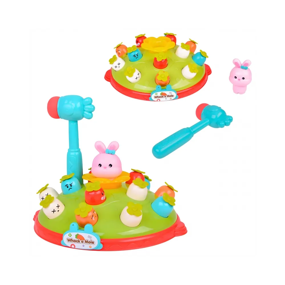 WOOPIE BABY Interaktywna Gra Zręcznościowa Wbij Marchewke Edukacyjna Uderz Młotkiem w Kreta