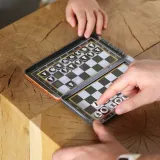 WOOPIE IQ Gra Szachy Warcaby Magnetyczne 2w1 Podróżna Kieszonkowa 5 sztuk