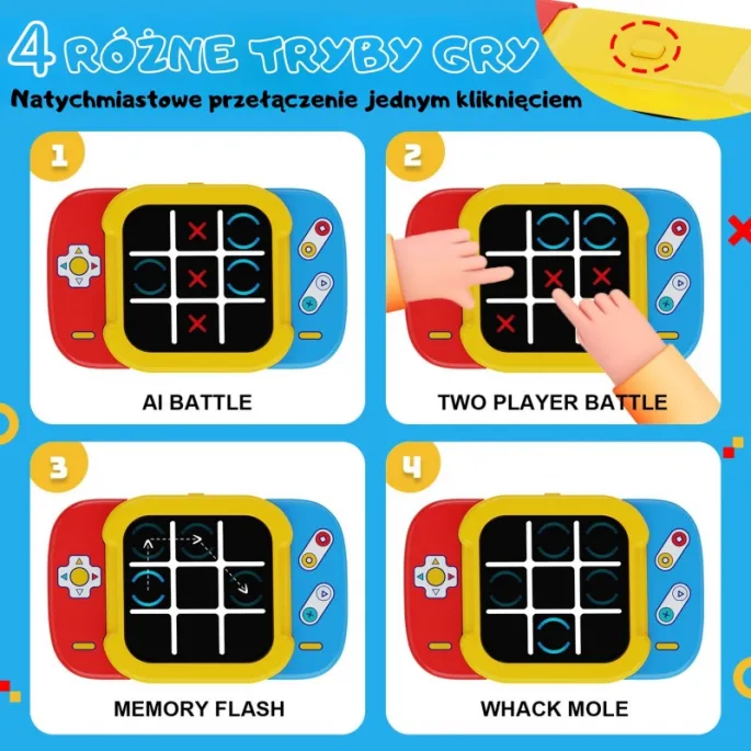 Zabawa w kółko i krzyżyk rozwijająca myślenie strategiczne.