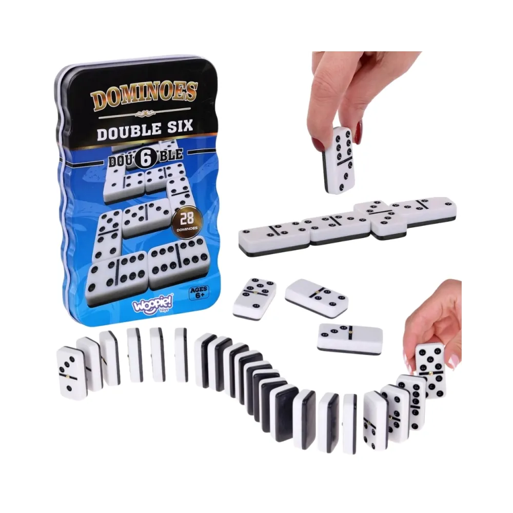 WOOPIE Domino Klasyczna Gra Logiczna 28 Kostek