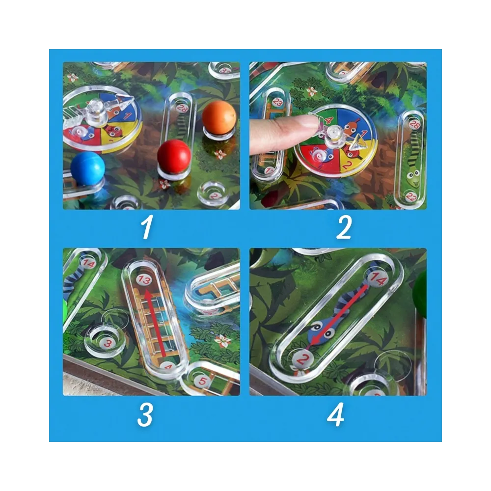 WOOPIE Klasyczna Gra Rodzinna Węże i Drabiny 3D