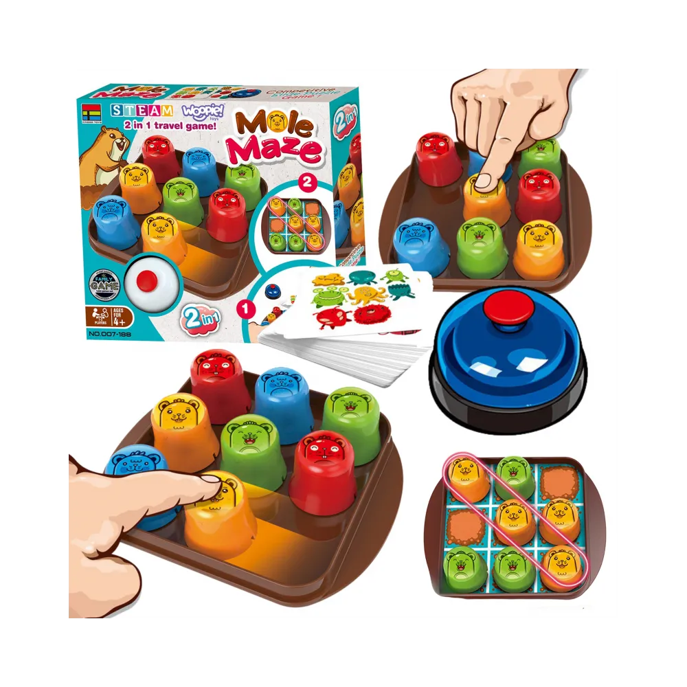 Gra logiczna WOOPIE IQ w wersji edukacyjno-strategicznej na białym tle