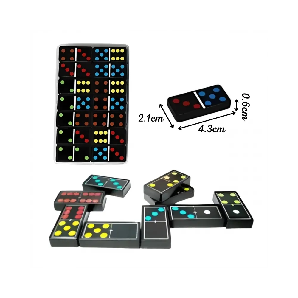 WOOPIE Domino Gra Logiczna Rodzinna 28 Klocków