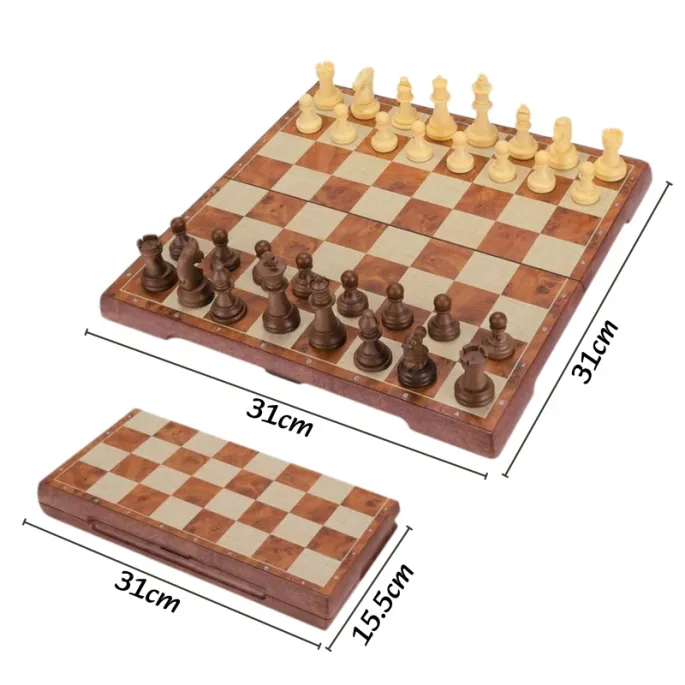 Zestaw do gier szachowych i warcabowych dla całej rodziny