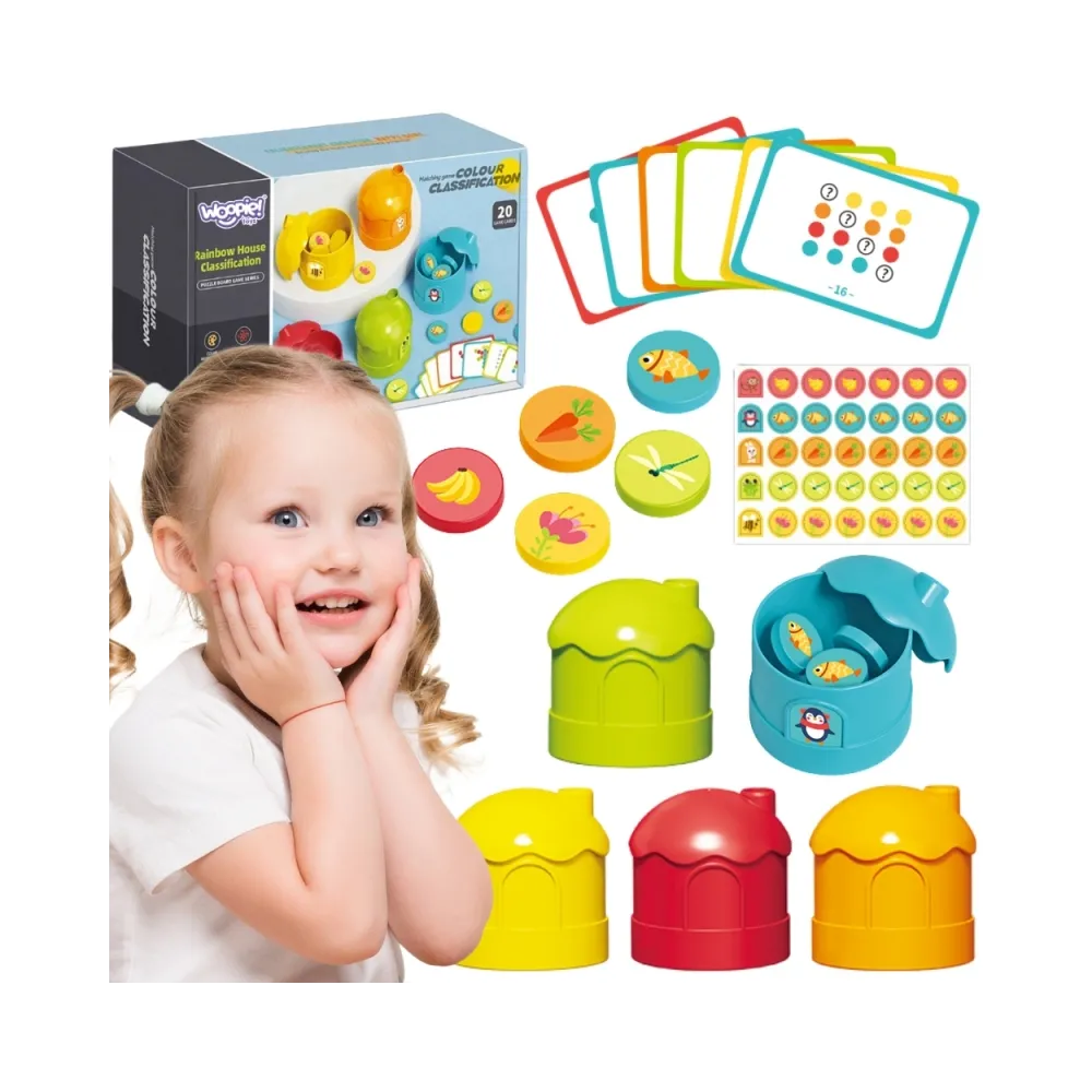 WOOPIE Gra Logiczna Edukacyjna Sorter Klasyfikacja Kolorów