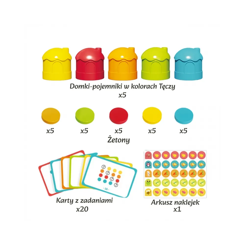 WOOPIE Gra Logiczna Edukacyjna Sorter Klasyfikacja Kolorów