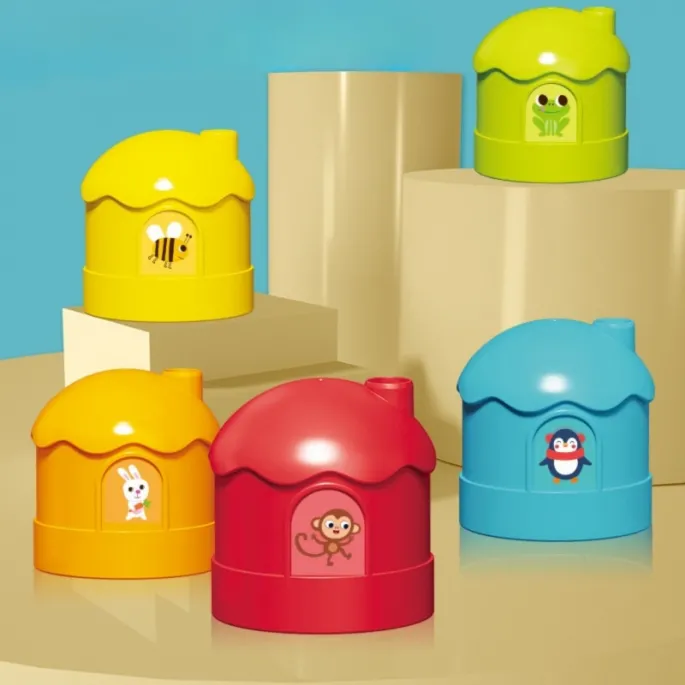 Urocze domki ze zwierzątkami do ćwiczeń logicznych