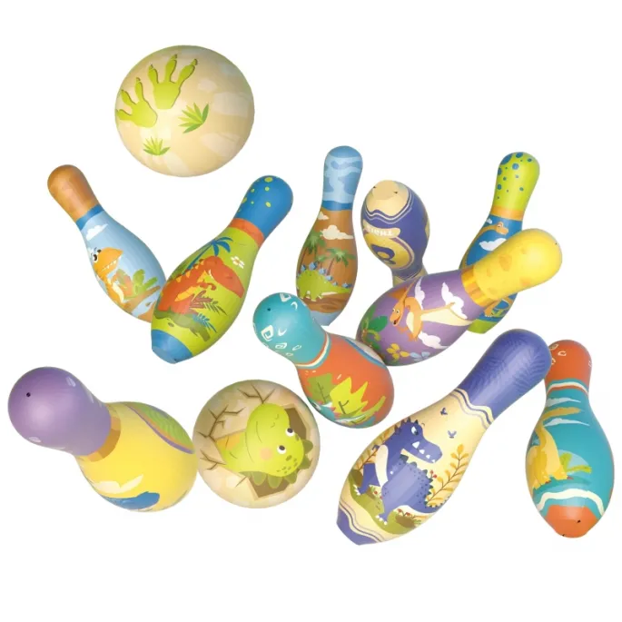 Zestaw kręgli z miękkiej pianki do bezpiecznej zabawy