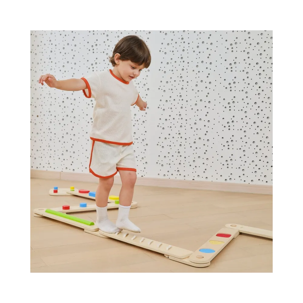 Równoważnia drewniana do zabawy i nauki