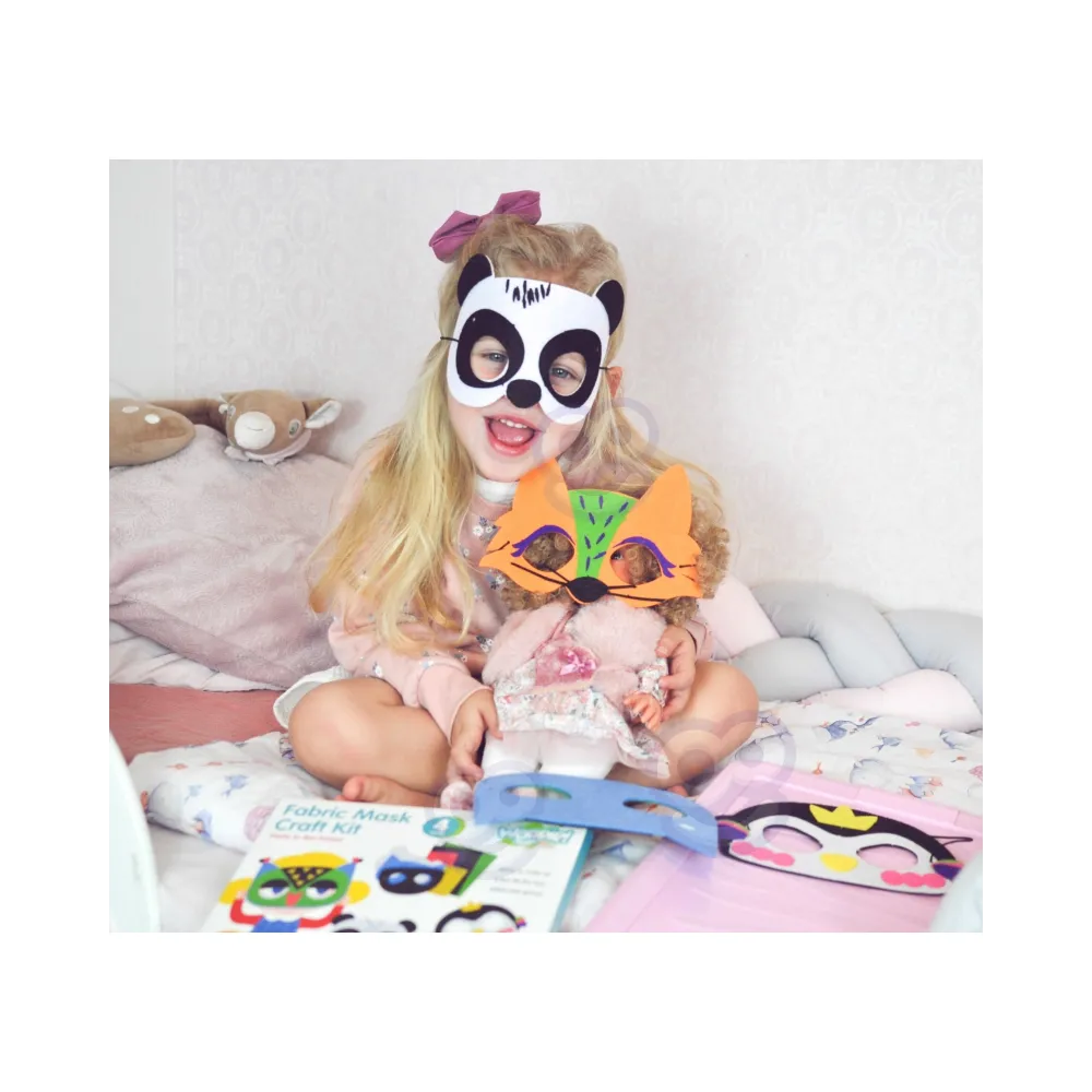 WOOPIE ART&FUN Zestaw Kreatywny Maski Filcowe Zrób to Sam 4 szt.