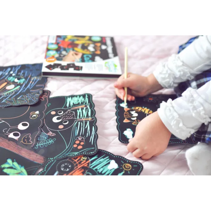 Plansze do wydrapania z motywami zwierząt