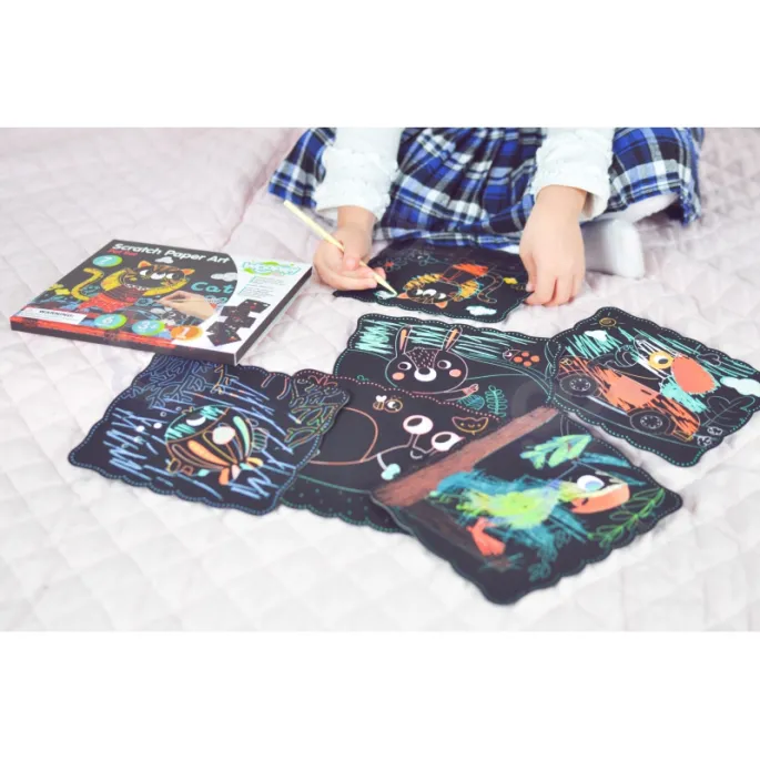 Drewniany rysik do zabawy z wydrapywankami