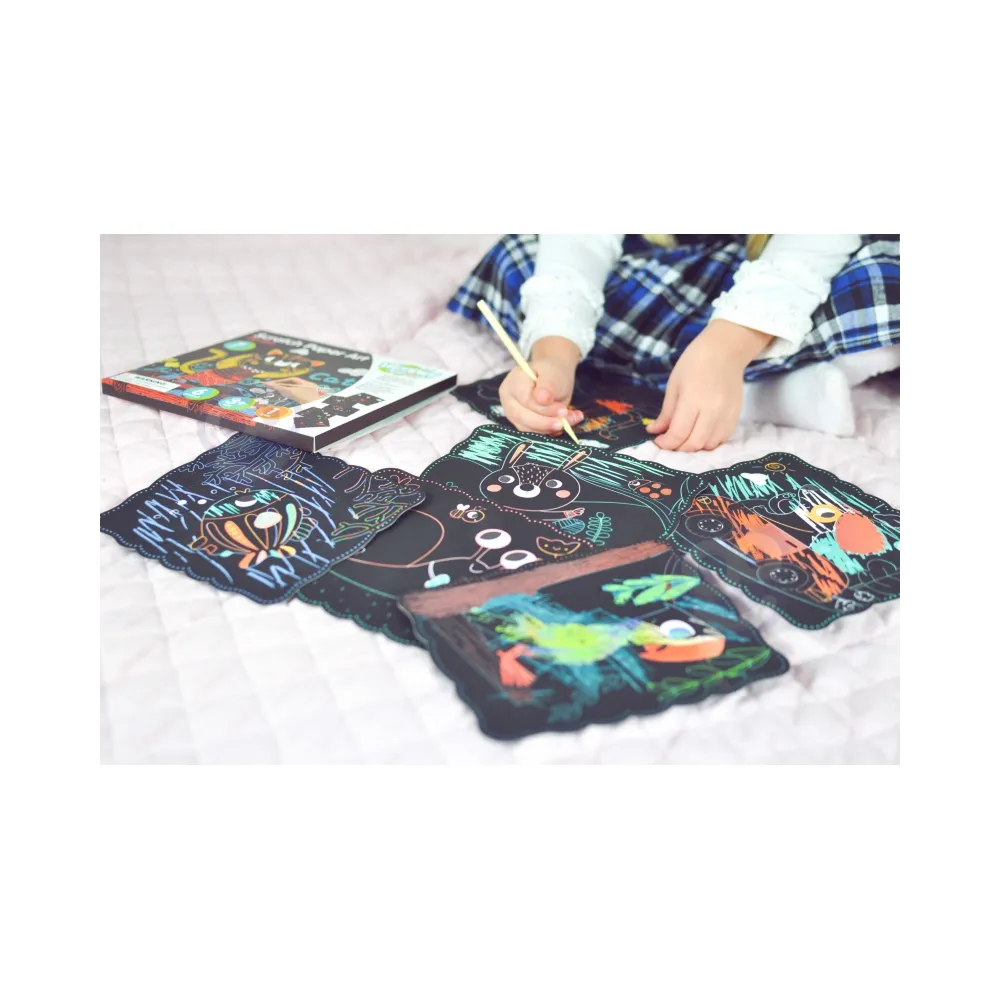 WOOPIE ART&FUN Zestaw Kreatywny Wydrapywanki dla Dzieci 7 el.