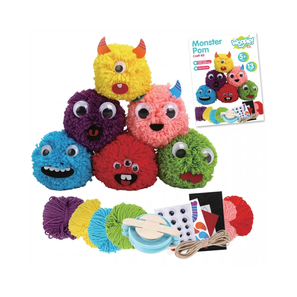 WOOPIE ART&FUN Zestaw Kreatywny Zrób Potworka Monster Pom