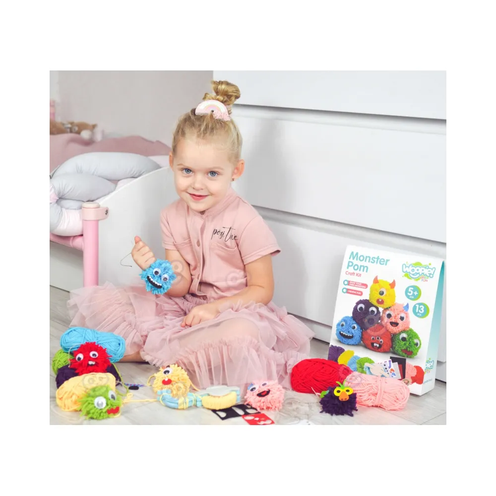 WOOPIE ART&FUN Zestaw Kreatywny Zrób Potworka Monster Pom