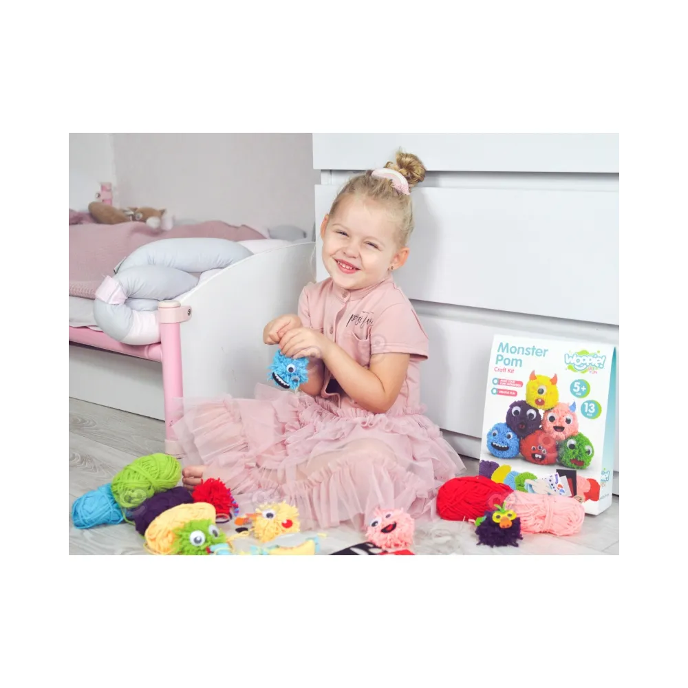 WOOPIE ART&FUN Zestaw Kreatywny Zrób Potworka Monster Pom