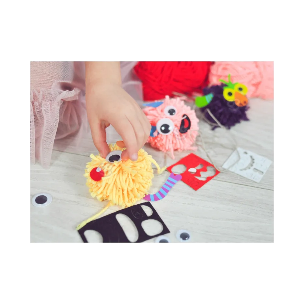 WOOPIE ART&FUN Zestaw Kreatywny Zrób Potworka Monster Pom