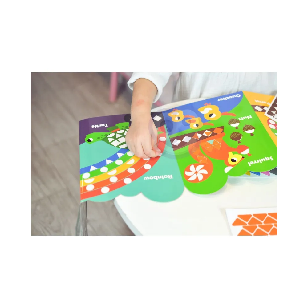 WOOPIE ART&FUN Naklejki Zestaw Dopasuj Kształty i Kolory Wyklejanka Zwierzątka 504 el.