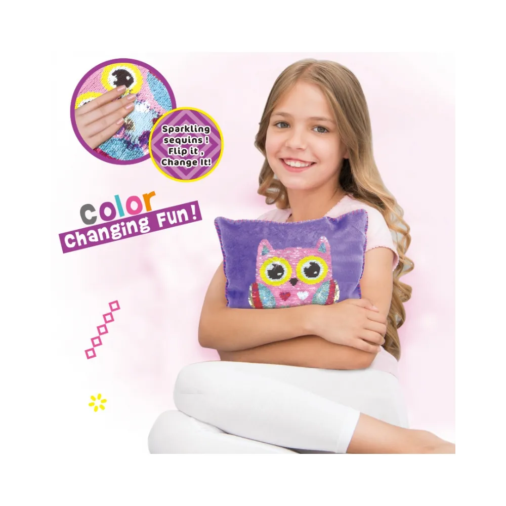 WOOPIE ART&FUN Zestaw Kreatywny Poduszka do Ozdobienia Sówka
