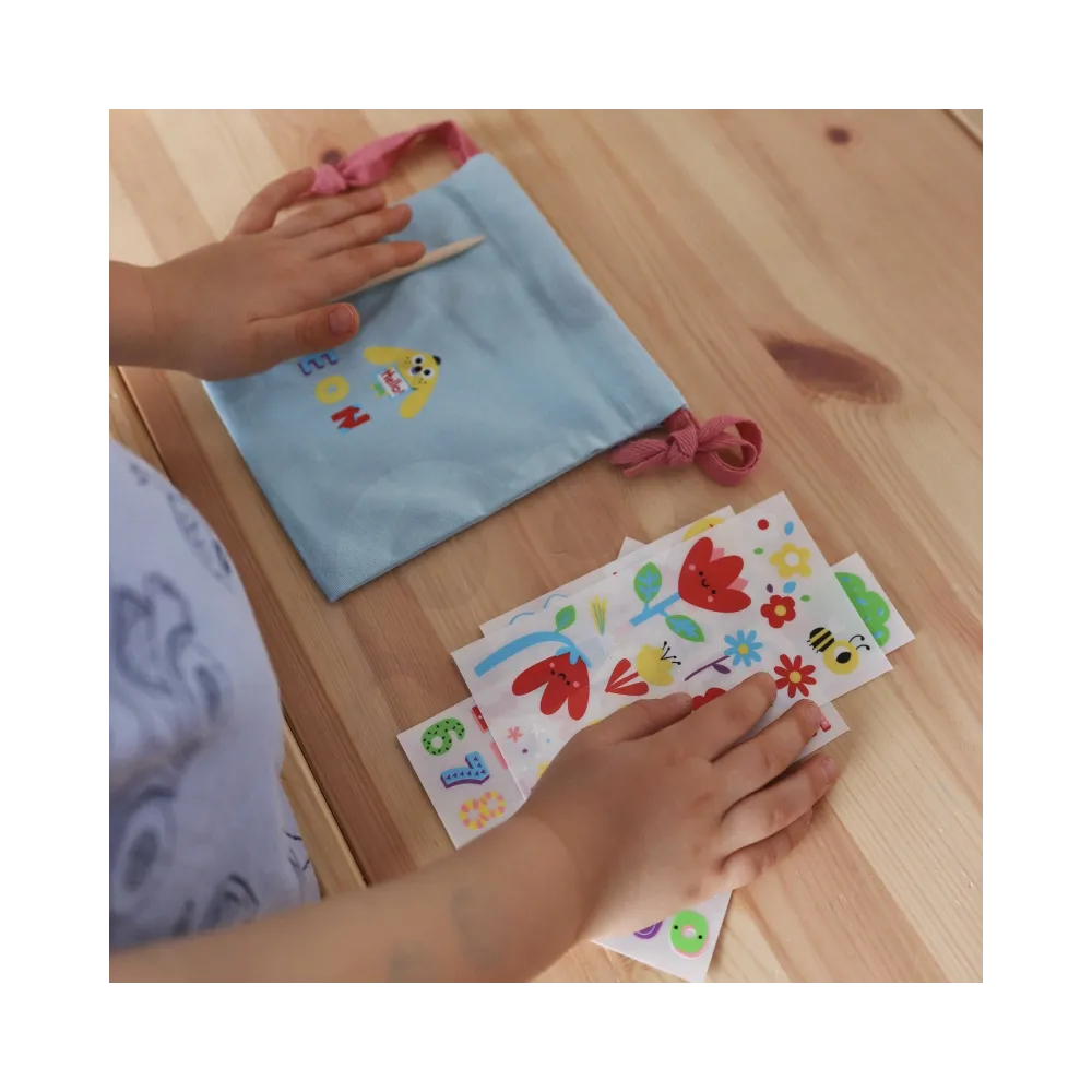 WOOPIE ART&FUN Zestaw Kreatywny Zrób Torebkę Dekorowanie Woreczka Imię Dziecka DIY