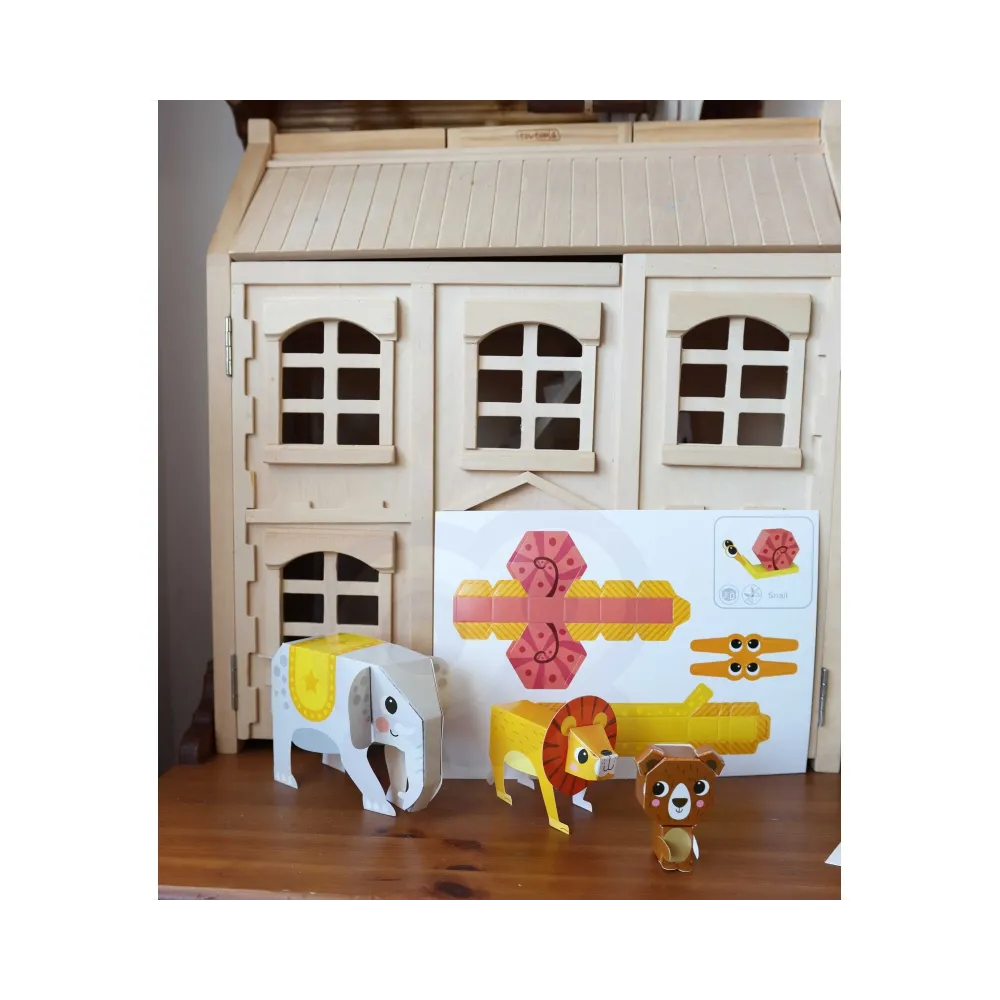 WOOPIE ART&FUN Zestaw Kreatywny Origami 3D Zrób to Sam 10 Zwierzaków