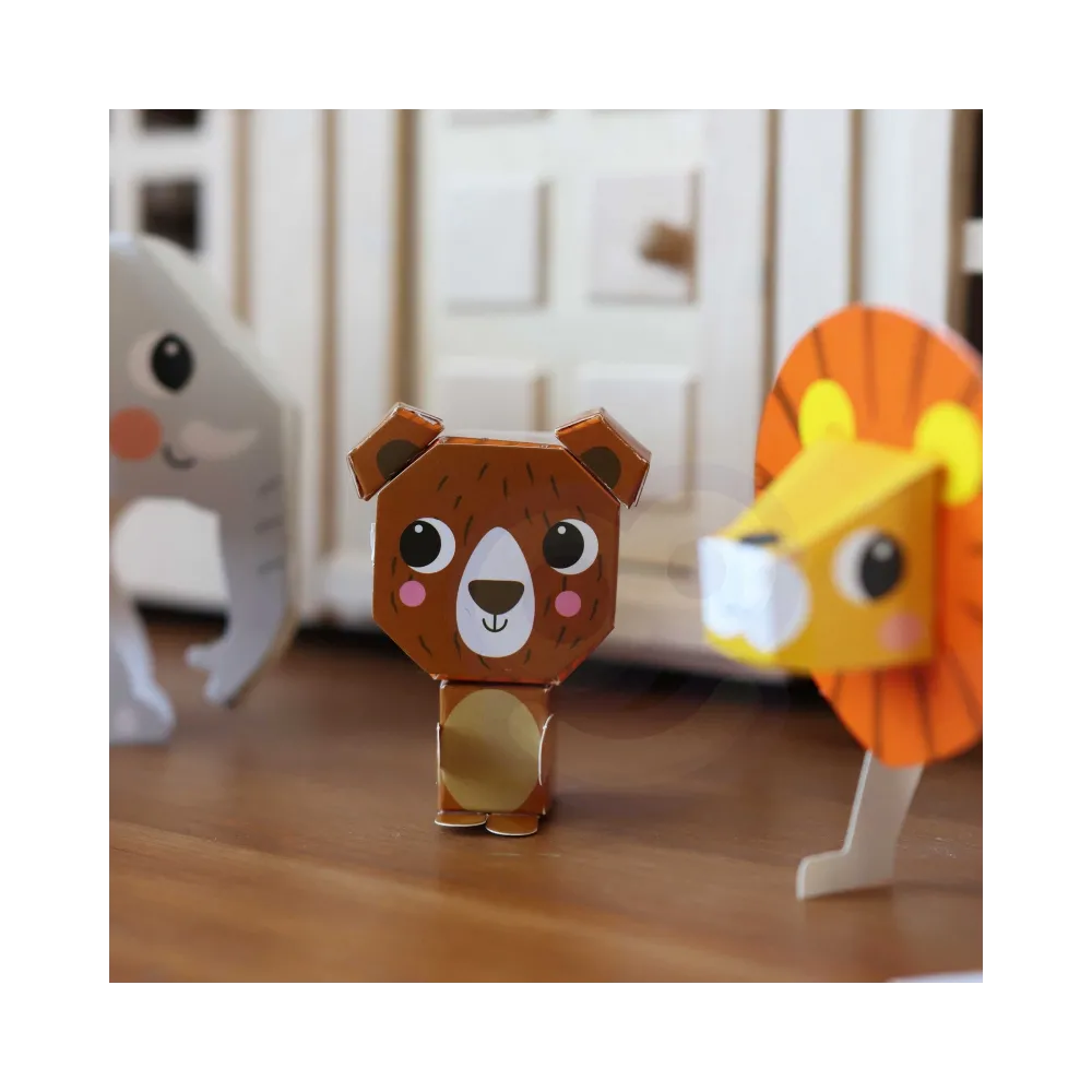 WOOPIE ART&FUN Zestaw Kreatywny Origami 3D Zrób to Sam 10 Zwierzaków