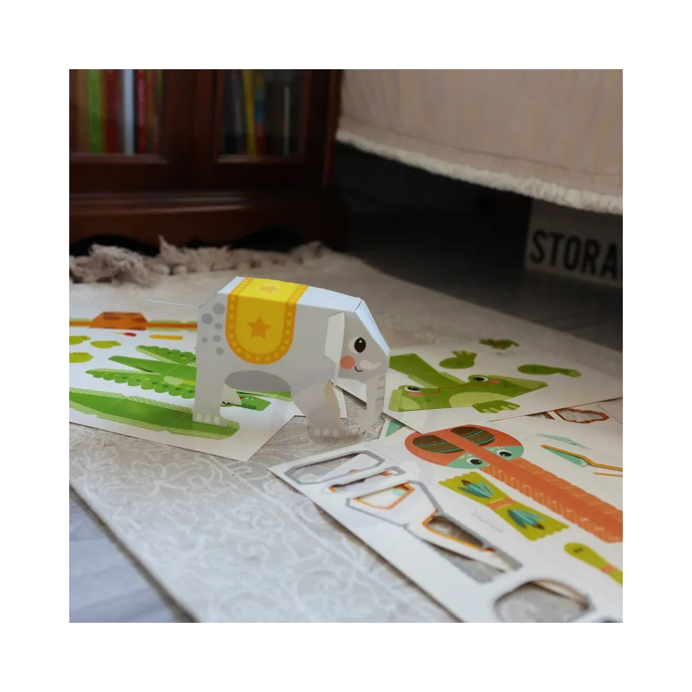 WOOPIE ART&FUN Zestaw Kreatywny Origami 3D Zrób to Sam 10 Zwierzaków