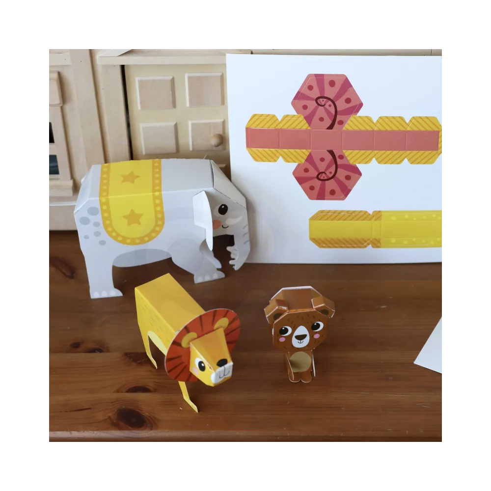 WOOPIE ART&FUN Zestaw Kreatywny Origami 3D Zrób to Sam 10 Zwierzaków