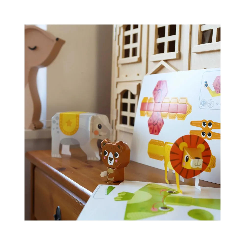 WOOPIE ART&FUN Zestaw Kreatywny Origami 3D Zrób to Sam 10 Zwierzaków