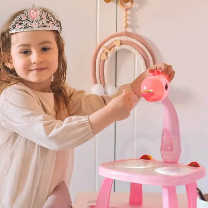 Tablica suchościeralna z projektorem