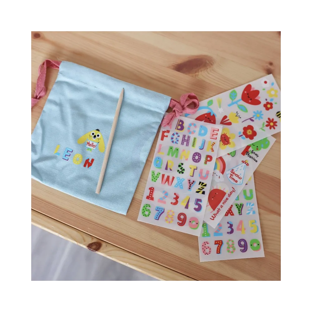 WOOPIE ART&FUN Zestaw Kreatywny Magiczna Torebka + Naklejki do Dekoracji ponad 109 szt. (ZESTAW 5 SZT.)