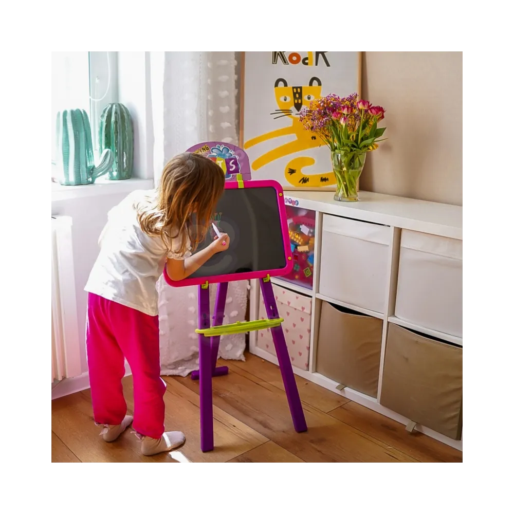 WOOPIE Tablica 3w1 Magnetyczna Suchościeralna Malowanie Światłem