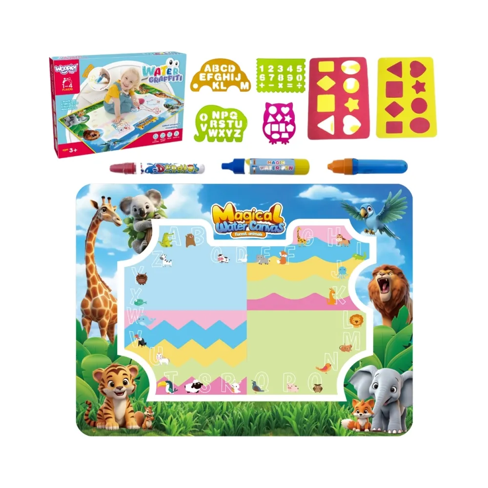 WOOPIE Mata Wodna do Malowania Safari Literki Cyferki