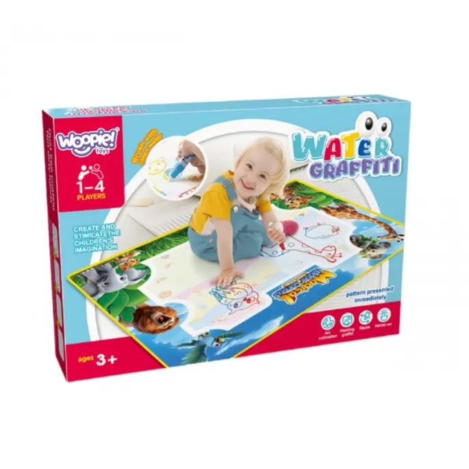 Malowanie liter i cyfr na wodnej macie