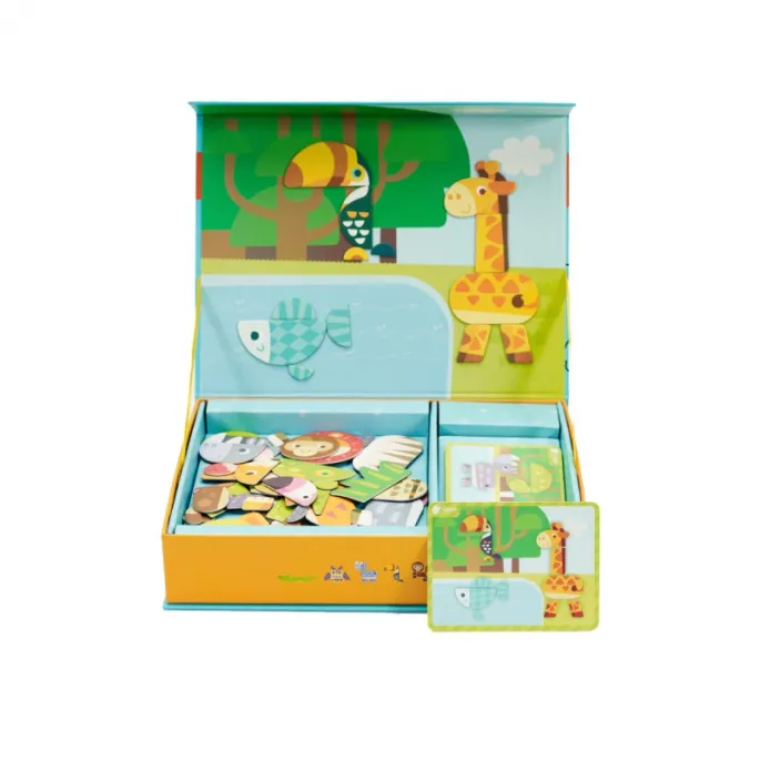 60 elementowa układanka z motywami zwierząt