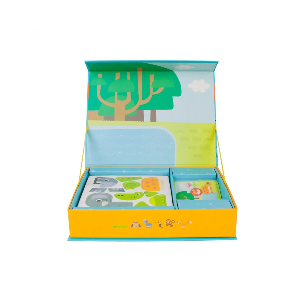 CLASSIC WORLD Układanka Magnetyczna Zwierzęta Tablica Klocki Puzzle Pamięć 60 el.