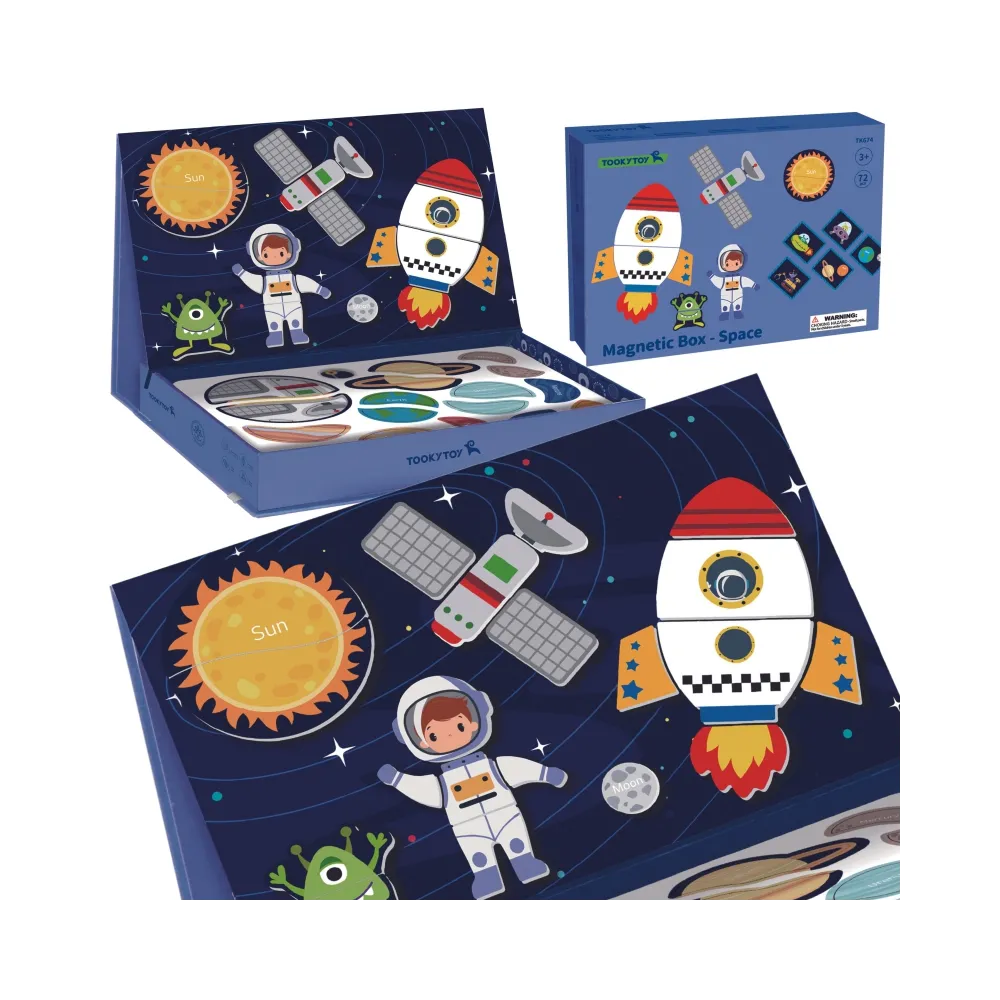 TOOKY TOY Układanka Magnetyczna Kosmos Puzzle