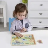 TOOKY TOY Drewniane Interaktywne Puzzle Zwierzątka