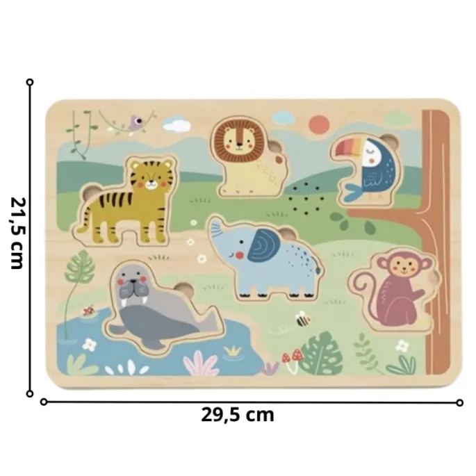 Puzzle zwierzęta wspierają rozwój motoryczny dzieci