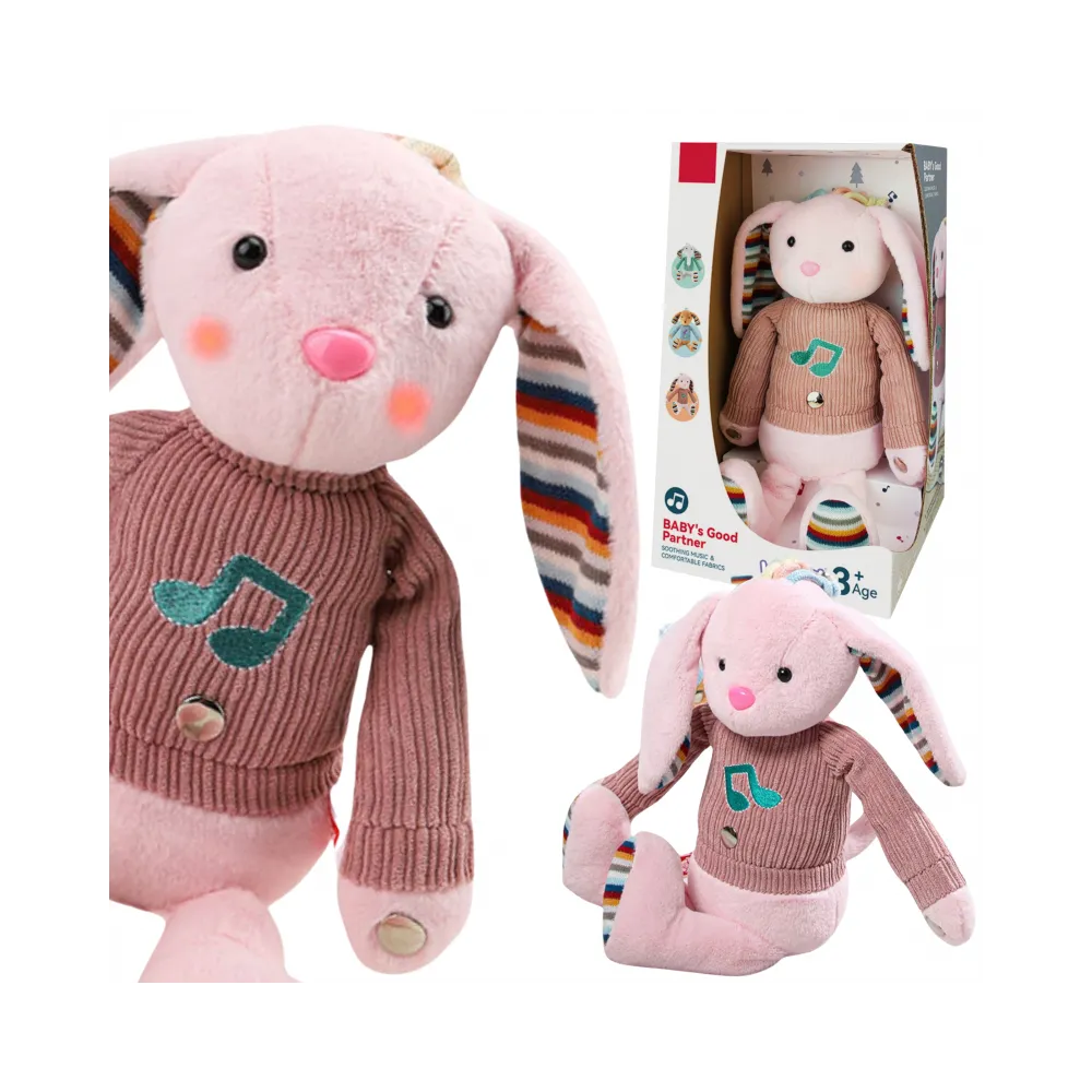 Interaktywny króliczek z dźwiękiem i światłem