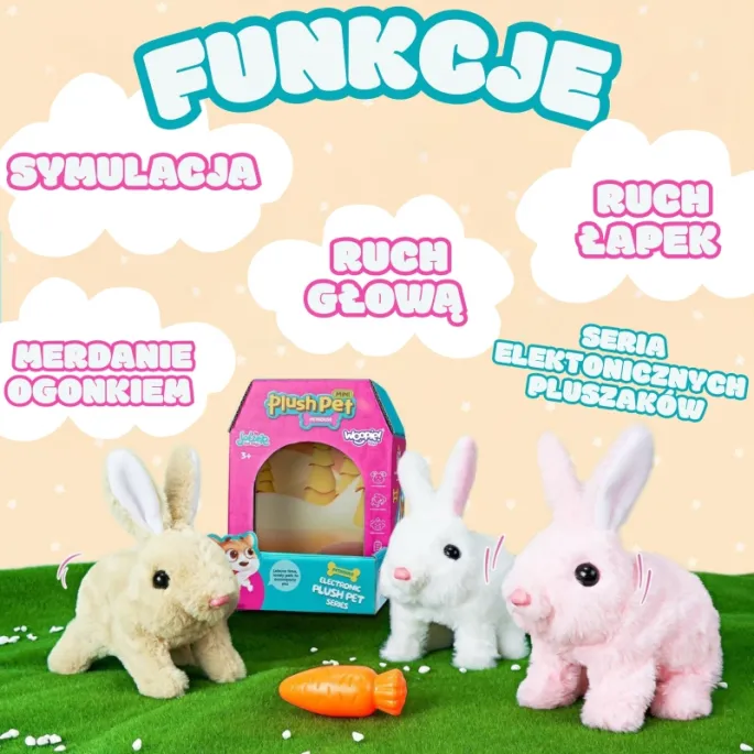 Uroczy króliczek z marchewką, idealny dla maluchów