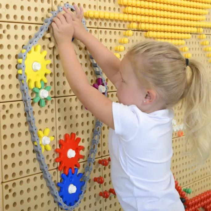 Kolorowe trybiki do nauki mechaniki