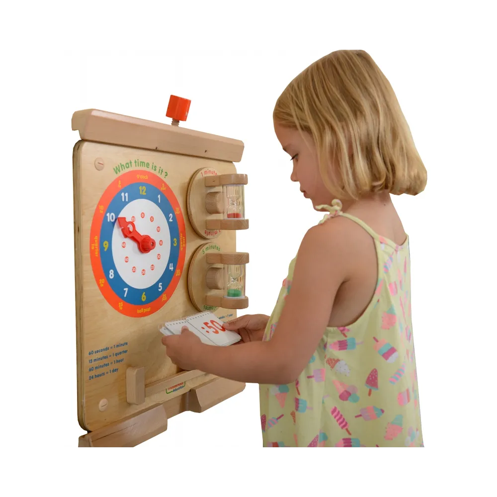 MASTERKIDZ Nauka O Czasie Czytanie Godziny - Tablica Edukacyjna