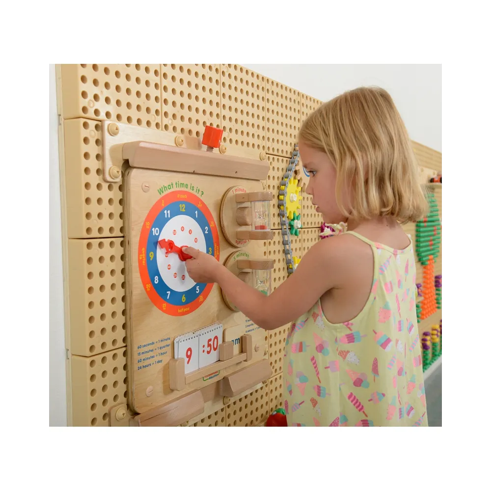 MASTERKIDZ Nauka O Czasie Czytanie Godziny - Tablica Edukacyjna