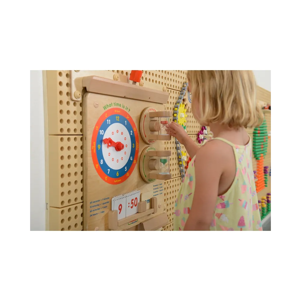 MASTERKIDZ Nauka O Czasie Czytanie Godziny - Tablica Edukacyjna