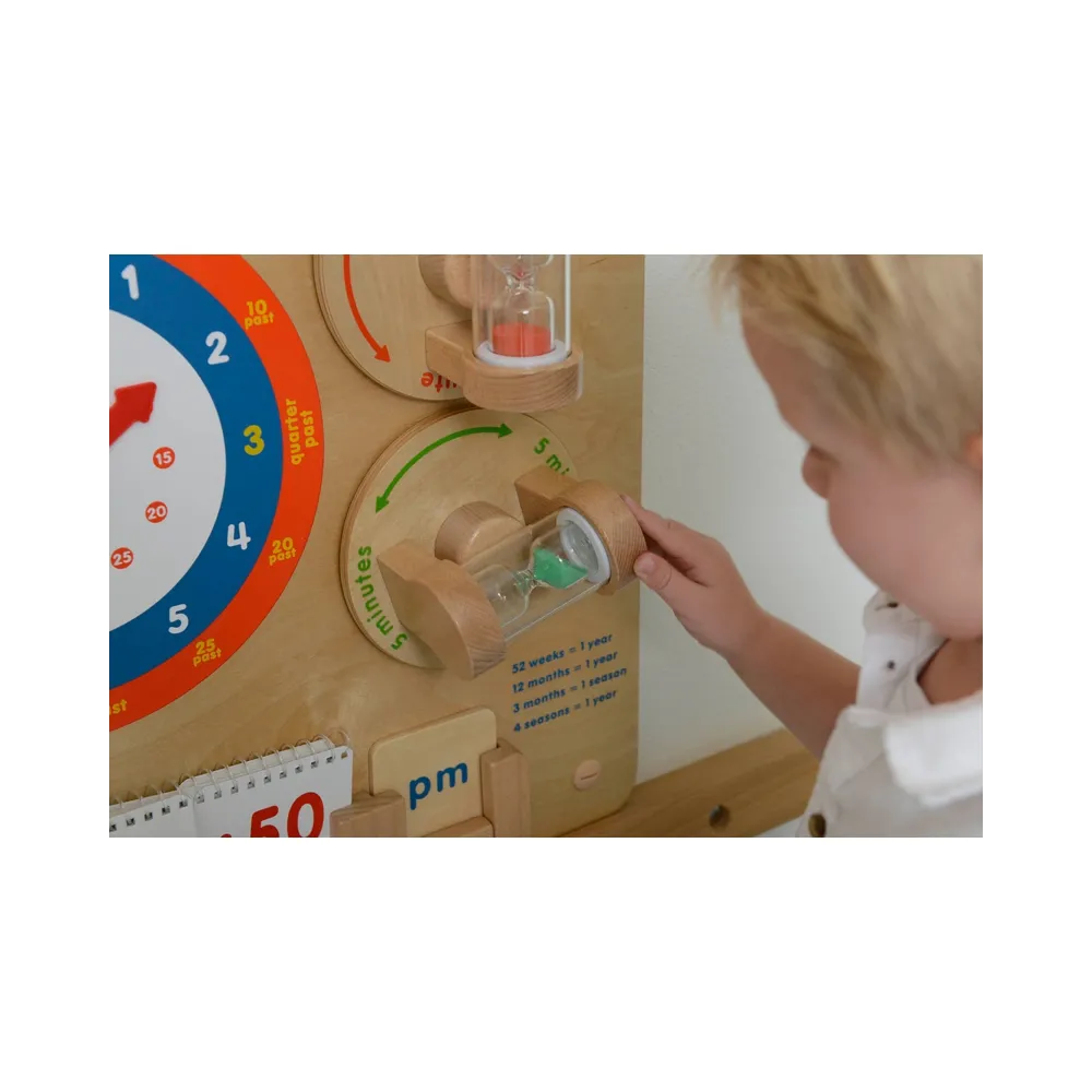 MASTERKIDZ Nauka O Czasie Czytanie Godziny - Tablica Edukacyjna