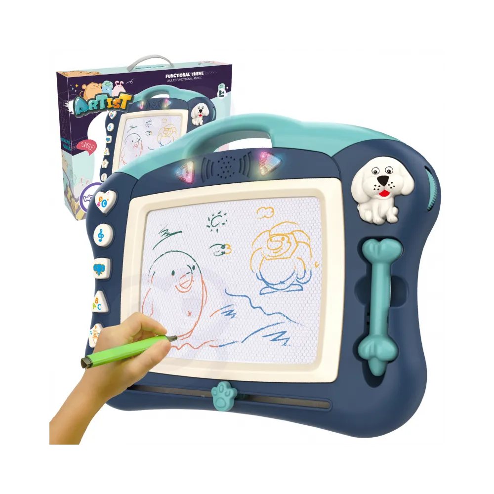 WOOPIE Znikopis Interaktywna Tablica Magnetyczna Tablet Graficzny Muzyka Swiatło Niebieski