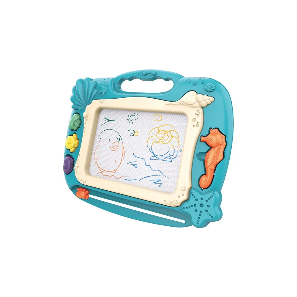 WOOPIE Znikopis Tablica Magnetyczna Kolorowa Stempelki Motyw Oceanu Zielony