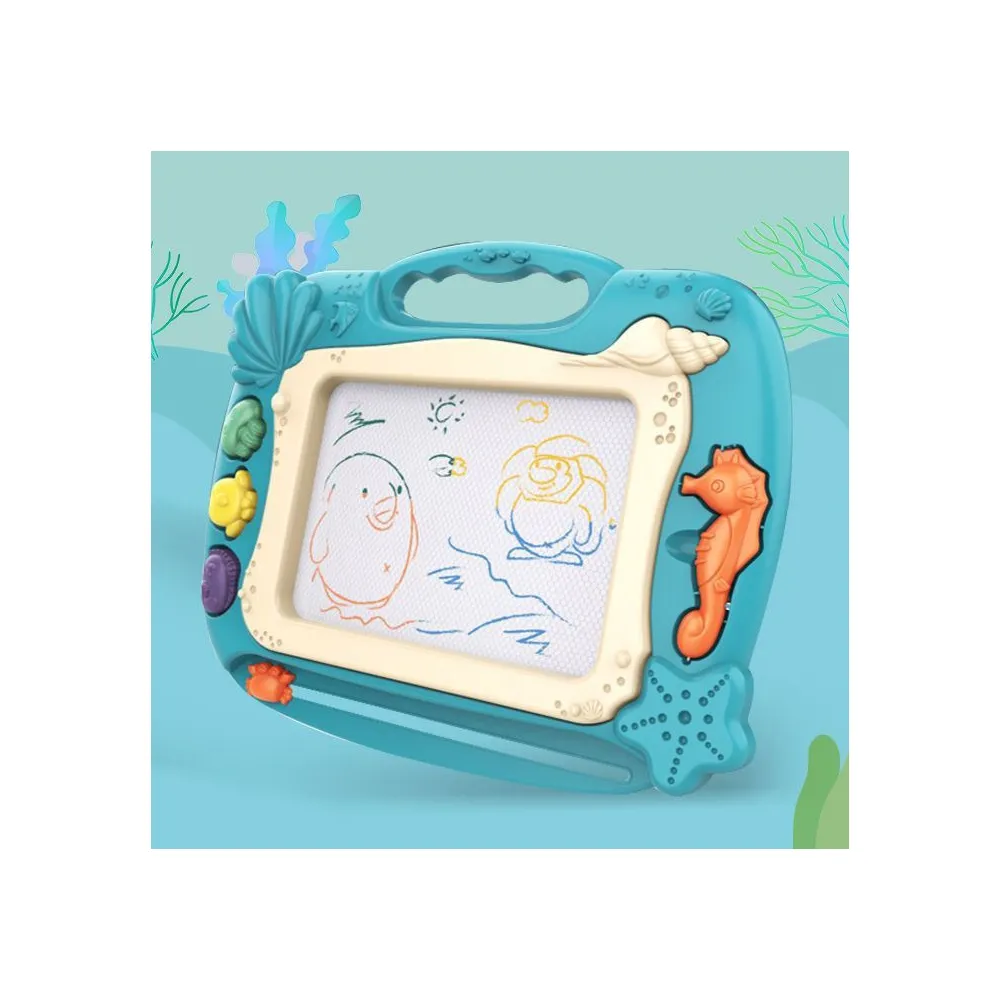 WOOPIE Znikopis Tablica Magnetyczna Kolorowa Stempelki Motyw Oceanu Zielony